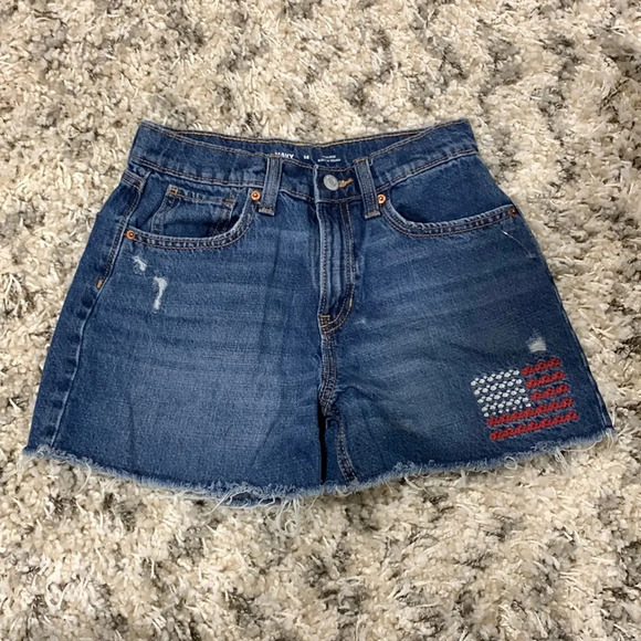 Old Navy American Flag Jean Shorts - Picture 1 of 4